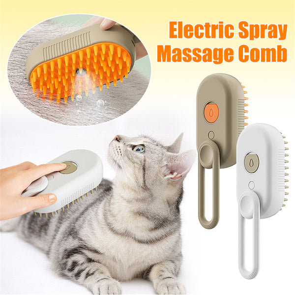 Cat Steam Brush Steamy Dog Brush 3 In 1 Electric Spray Cat Hair Brushes For Massage Pet Grooming Comb Hair Removal Combs Pet Products - Asma fashion gallary