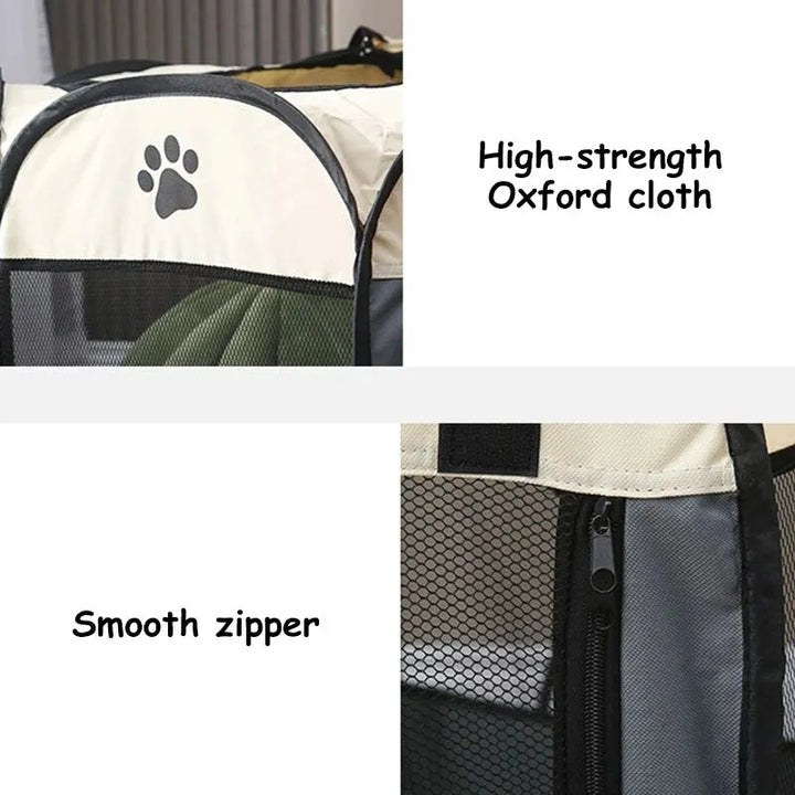 Portable Foldable Pet Tent Kennel Octagonal Fence Puppy Shelter Easy To Use Outdoor Easy Operation Large Dog Cages Cat Fences - Asma fashion gallary