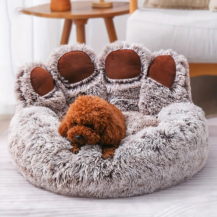 Dog Bed Cat Pet Sofa Cute Bear Paw Shape Comfortable Cozy Pet Sleeping Beds For Small Medium Large Soft Fluffy Cushion Dog Bed - Asma fashion gallary